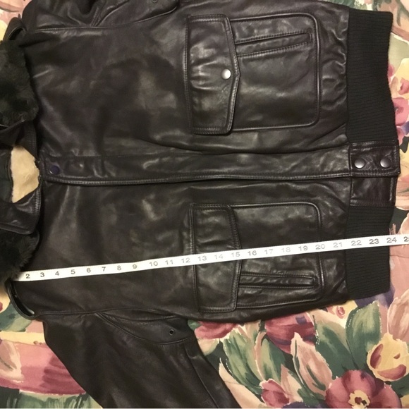 🌹HOST PICK-VINTAGE 1980sFLYING ACE STEER LEATHER G-2 BOMBER/DOUBLE LINED/SZ32 - Picture 13 of 15